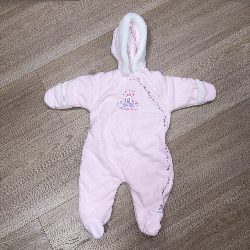 Disney Princess Girls One Piece Embroidered 0-3 months